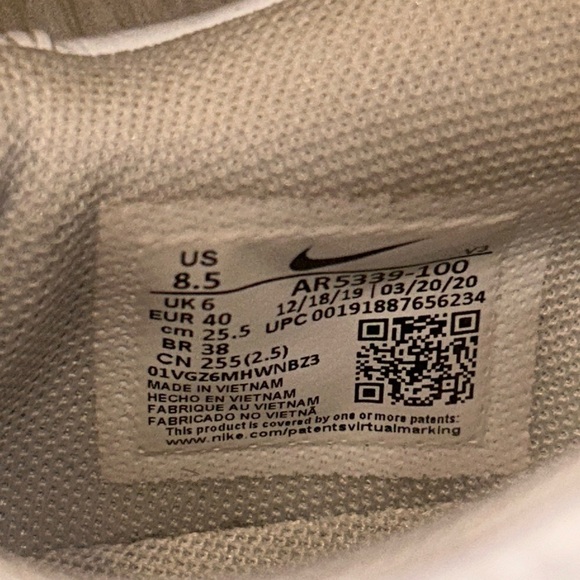 Nike White Air Force 1 Sneakers - Picture 8 of 8